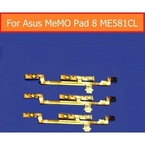 Genuine Switch on off power flex cable for Asus MeMO Pad 8 K01H K015 ME581CL side volume button flex cable of up/down control