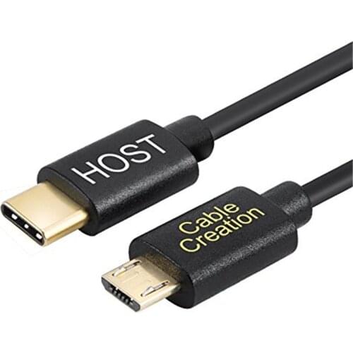 USB C to Micro USB Cable,Coiled USB Type C to Micro B OTG Cable, Compatible Pixel XL 2, Type C & Micro-B Devices