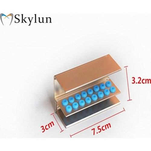 1Pc Dental 16 hole anti falling car seat Bur Needle disinfection box silicone materials bur Sterilize dental consumables SL302