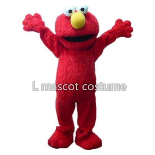 Sesame Street elmo mascot costume adult size Blue Cookie Monster mascot costume free shipping