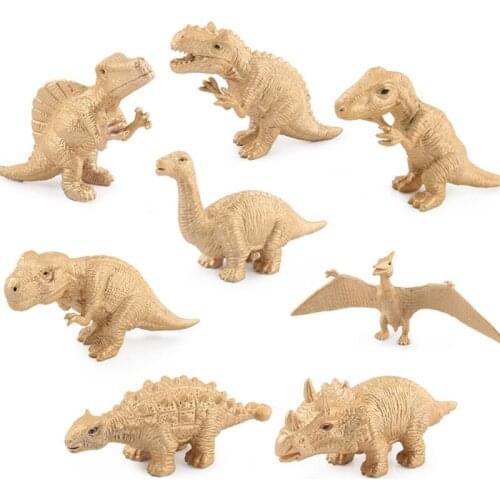 Mini Dinosaur Figure Set Realistic Model Figurines Party Decoration Boutique Collection Educational Toy Playset for Kid 69HE