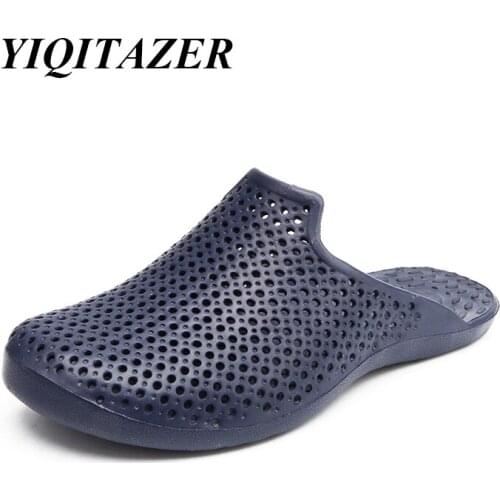 2018 Breathable Summer Men Flip Flops Lightweight Massage Beach Sandals Non-slide Male Slippers Zapatos Hombre Casual Shoes