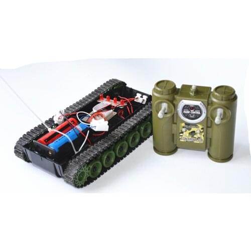 2.4G remote control DIY tank kit set 18650 robot caterpillar