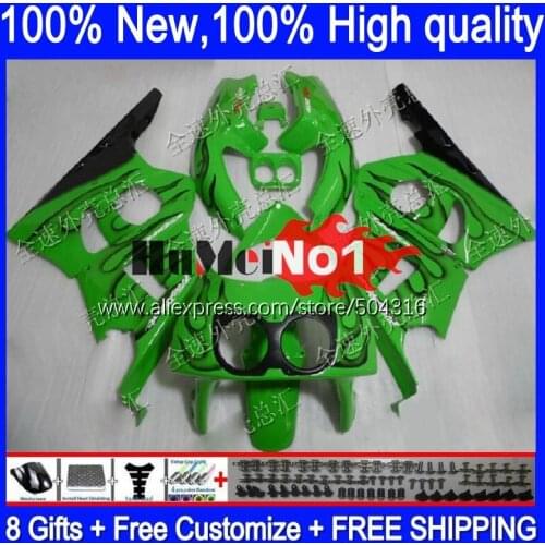CBR400 RR For HONDA CBR 400 RR 400RR 1988 1989 1990 1991 1992 1993 136MC.17 green flames CBR400RR NC23 88 89 90 91 92 93 Fairing