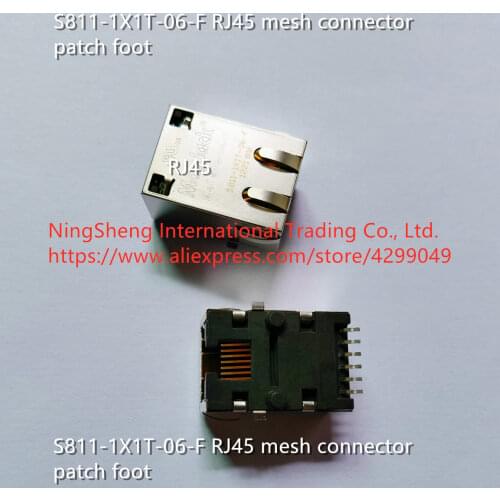Original new 100% S811-1X1T-06-F RJ45 mesh connector patch foot