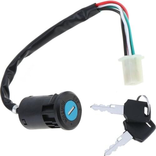 Scooter 4 Wire Ignition Switch 2 Key Gas Electric Scooter Go Kart Kid Cart Motor For Atv Scrambling Motorcycle Accessories