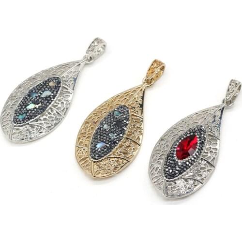 Zinc Alloy Pendant Drop Shape for Jewelry Making Supplies DIY Necklace Accessories