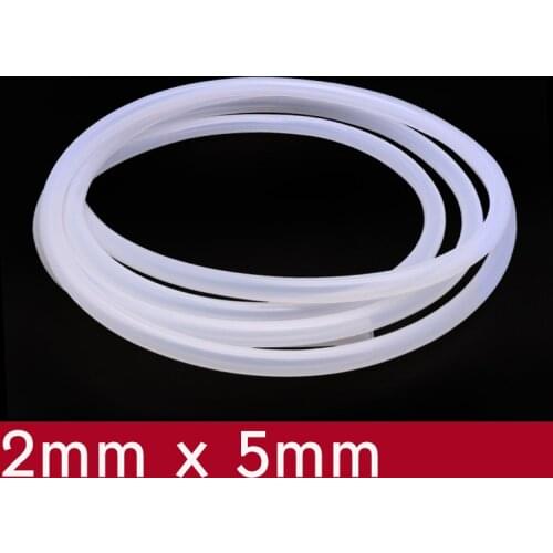 Transparent Flexible Silicone Tube ID 2mm x 5mm OD Food Grade Non-toxic Drink Water Rubber Hose Milk Beer Soft Pipe Connect