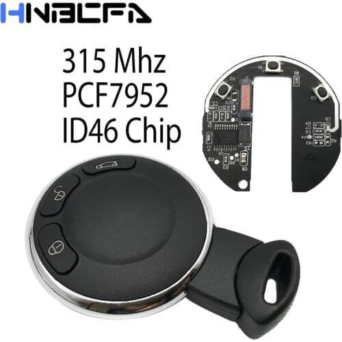 3 Buttons 315Mhz Car remote Key Fob For BMW Mini Cooper R56 Complete Remote Key With PCF7952 ID46 Chip