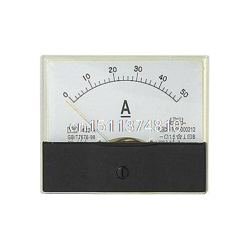 Screw Mount Current Panel Meter Amperemeter DC 0-50A