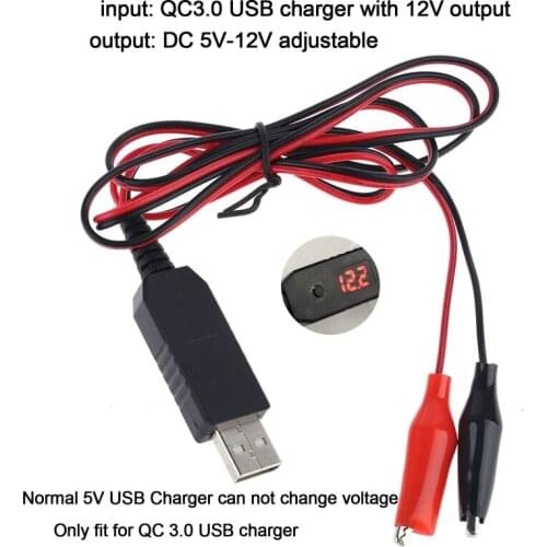 2021 New QC3.0 USB to 5V to 12V AA 9V Battery Eliminator Replace 4-8pcs AA AAA Batteries