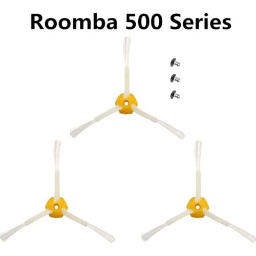 3pcs Accessories Three-paw-Side brush For Irobot Roomba 500 510 530 540 550 560 570 580 590 Robotic Vacuum Cleaner Spare Part