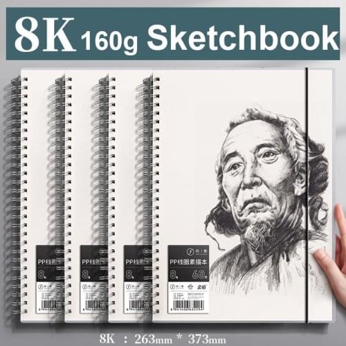 A4 Thick Sketchbook Sketch 8k Painting Book Blank Drawing 16k Hand-painted Students Use for Art Students