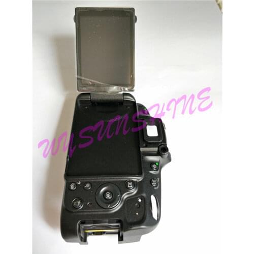Free shipping!Test OK!D5100 back cover shell with LCD and key button for Nikon D5100, FPC replacement part for Nikon D5100