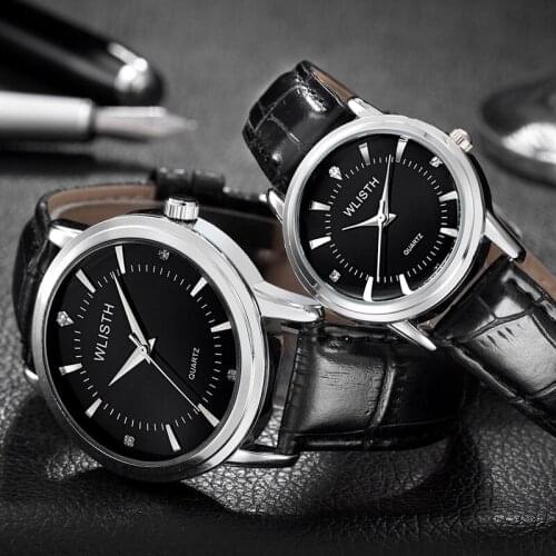Reloj Mujer Couple Watches Fashion Leather Lovers Watches Simple Quartz Wristwatches Gifts for Men Women Clock Relogio Feminino