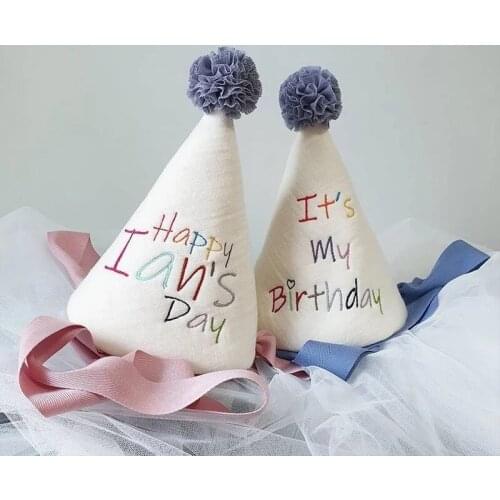 Korea Style Baby Birthday Hat Kids Boy Girl Prince Princess Party Caps Costume Headwear Props Decoration Photography