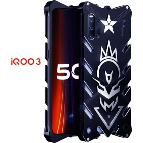 For Vivo IQOO 3 Luxury Heavy Duty Armor Metal Aluminum Case For IQOO 3 5G Back Cover Case