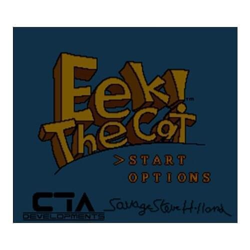 Eek! The Cat NTSC Version 16 Bit 46 Pin Big Gray Game Card For USA Game Players