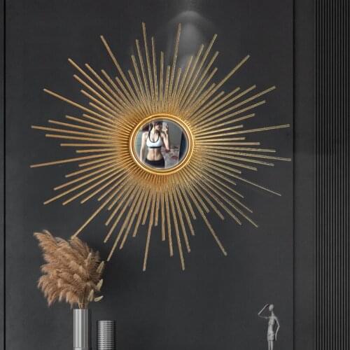 European creative wrought iron wall hanging sofa bedside bedroom hotel guest study home entrance hall wall decoration LX102911