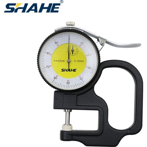 SHAHE 0.01mm 10mm Metric thickness gauge metering thickness thickness meter tester thickness measurement tool