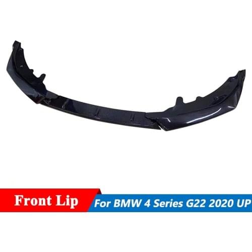 3 PCS Carbon Fiber Material Front Bumper Splitter Lip For BMW 4 Series G22 Sport Car Tuning 2020 Up