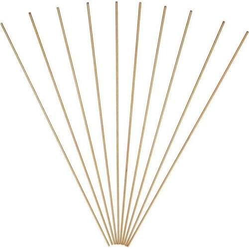 10pcs Brass Welding Rods Wires Sticks 1.6mm Diameter 250mm Length For Brazing Soldering Repair Tools