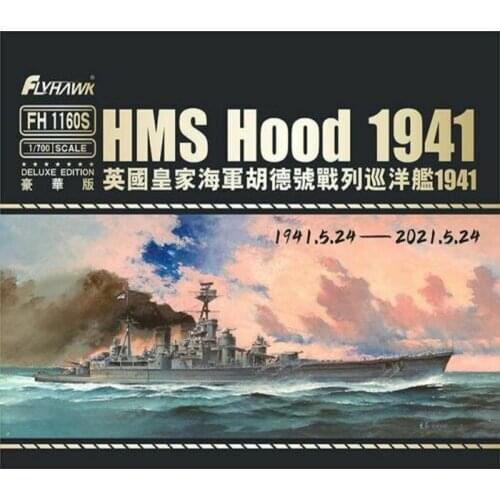 Flyhawk FH1160S 1/700 HMS HOOD 1941 [Deluxe Edition] - Scale Model Kit