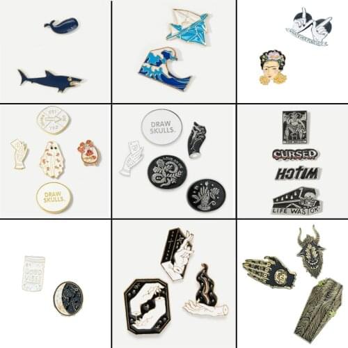 Fashion Pop Animal Character Cartoon Creative Enamel Lapel Shirt Jeans Decorative Cute Simple Fashion Brooch