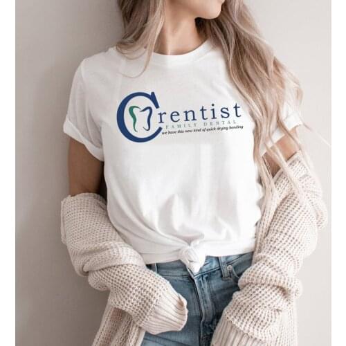 The Office Shirt Crentist Family Dental Tshirt The Office Gift Tee Shirts for Men and Women Summer Casual Tops Short Sleeve Tees