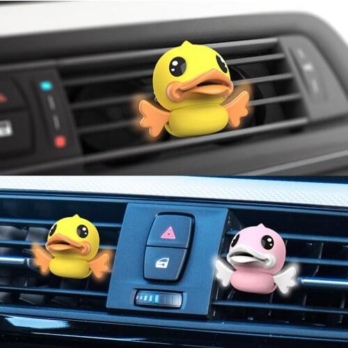 Cartoon Duck Car Air Freshener Funny Design Auto Fragrance Perfume Diffuser Smell the Car Interior Air Outlet