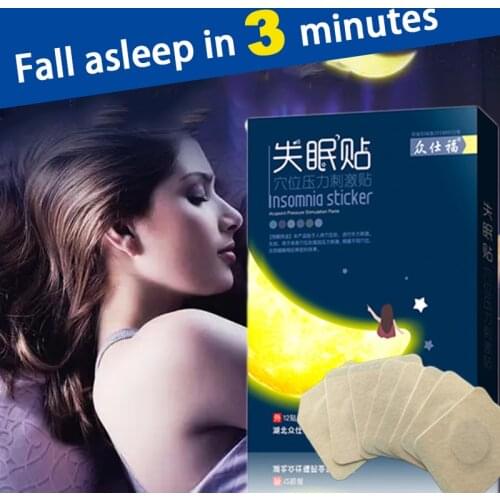 12Pieces Improve Insomnia Pain Relief Patch Stress Anxiety Massage Strength Melatonin simulation Help Nighttime Sleep Sticker