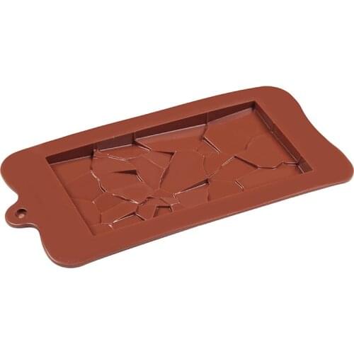 Full-page Broken Square Chocolate Silicone Mold DIY Baking Cake Decoration Accessories Moldes D Silicona Para Fondant