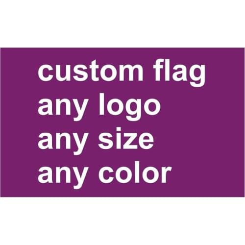 Custom Printed Flag Any Big Size Company Advertising Logo Sport Outdoor Banners Brass Grommets Promotion Decoration