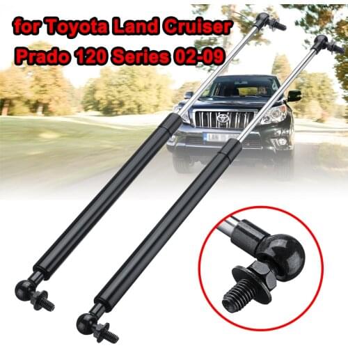 Strut Bars 47.5cm 1Pair Steel Car Bonnet Hood Gas Struts Support Rod for Toyota Land Cruiser Prado 120 Series 2002-2009