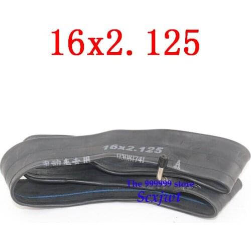 Electric vehicle Cycle Inner Tube size 16x2.125 with a Bent Angle Valve Stem good quality
