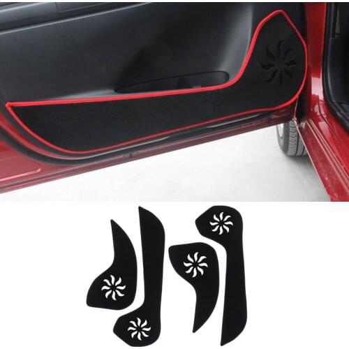 QCBXYYXH Car - Styling Protector Side Edge Protection Pad Protected Anti-kick Door Mats Cover For Toyota VIOS 2014 2015 2016