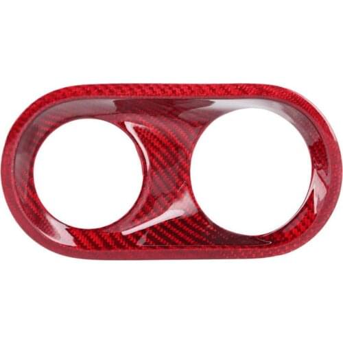 Car mirror protect Car Mirror Headlight Switch Button Panel Frame Trim Carbon Fiber Sticker Fit for Porsche MACAN 2014-2020