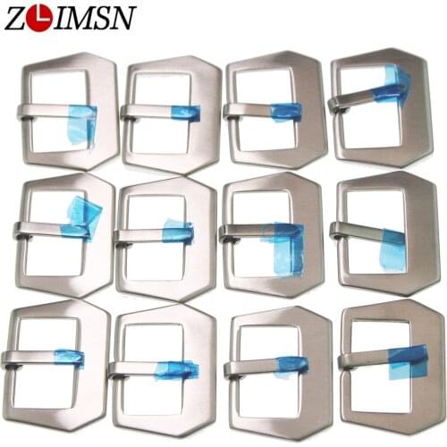 ZLIMSN 2Pcs Pure Solid Stainless Steel Watch Buckle Brushed Clasp Sealed Universal Watches Accessories Relojes Hombre K40