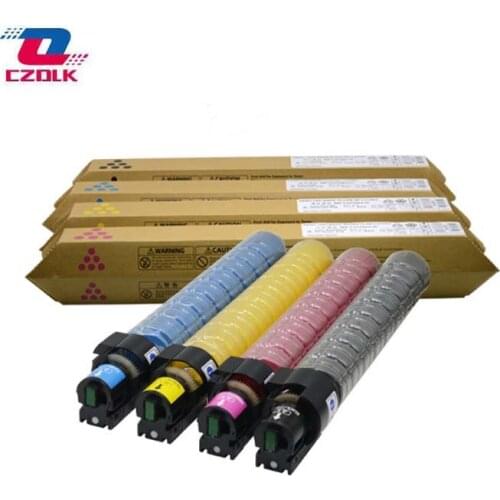 1Set(4pc) X New Compatible Toner Cartridge for Ricoh MPC2010 MPC2030 MPC2050 MPC2051 MPC2550 MPC2551 BK:215g CMY:135G