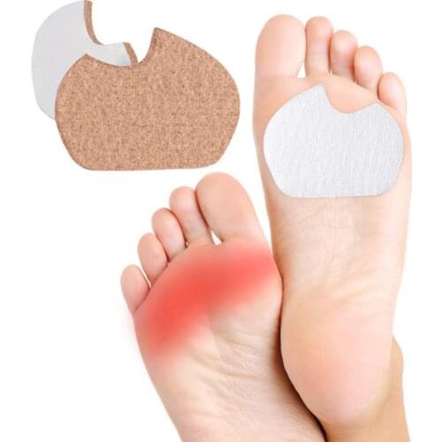 1 Pair Forefoot Pad Thicken Multifunction Wool Felt Pain Relief Sole Support for Neuroma Metatarsalgia Forefoot Pad
