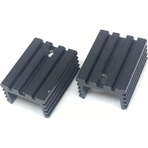 10pcs Aluminium TO-220 Heatsink TO 220 Heat Sink Transistor Radiator TO220 Cooler Cooling black 20*15*10MM