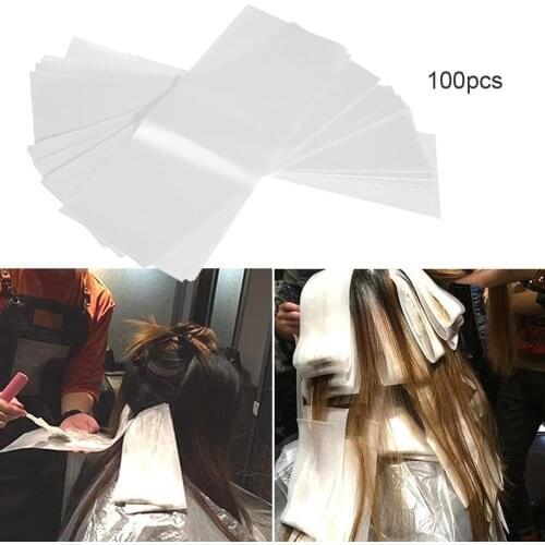 100pcs/pack Pro Salon Hair Dye Paper Recycleable Separating Stain Dyeing Color tool Highlight Tissue Hairdresser Salon Tool