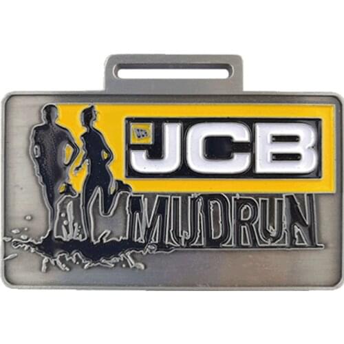 2.75 Inches Rectangle Custom Zinc Alloy Die Cast Marathon Sports Medal