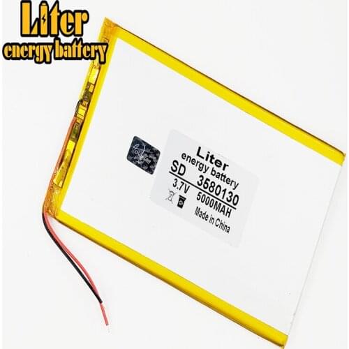 3.7V lithium polymer battery 3580130 5000MAH mobile power Tablet PC DIY