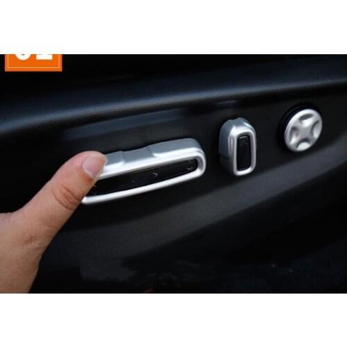 5Pcs/Set ABS/carbon fibre Interior Car Seat Adjustment Cover Trim Car Styling Fit For Honda CRV 2017 2018 2019 2020