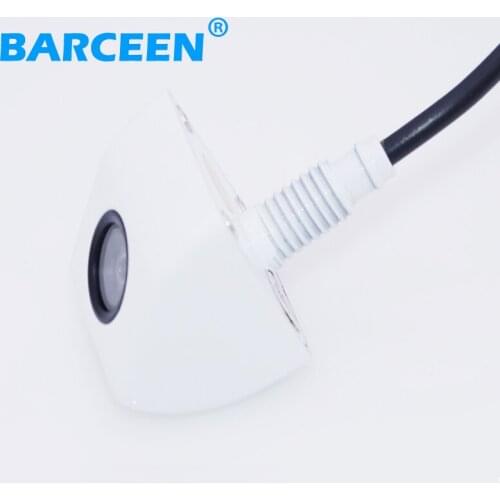 White shell car parking camera wire for kind of carr IP 69K waterproof + hd ccd image glass lens +Stainless steel shell amterial