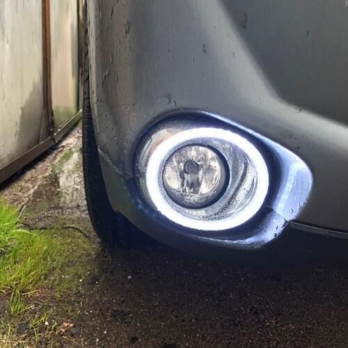 Car LED Daytime Running Lights DRL For Mitsubishi Outlander 2013 2014 2015 Yellow Turn Signal Daylihgts Day Driving Headlamp