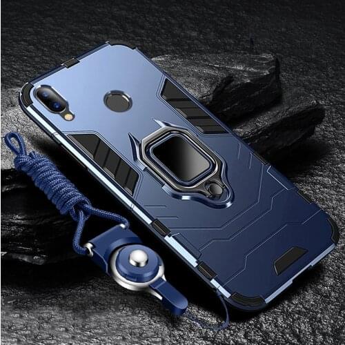 For Xiaomi Redmi Note 7 Case Hard PC With Stand Ring Armor shockproof protective Back Cover Case for xiaomi redmi note 5 6 7 Pro