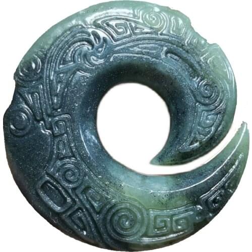 Natural Hetian Jade Lucky Jade Pendant Jewelery Safety Exorcise evil spirits Auspicious Amulet Fine Jewelery Jade Pendant