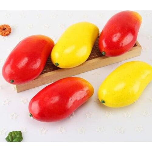 Foam Mango Artificial Fruits Fake Fruit Mango Kitchen Table DIY Home Decoration Plastic Simulation Artificial Mango